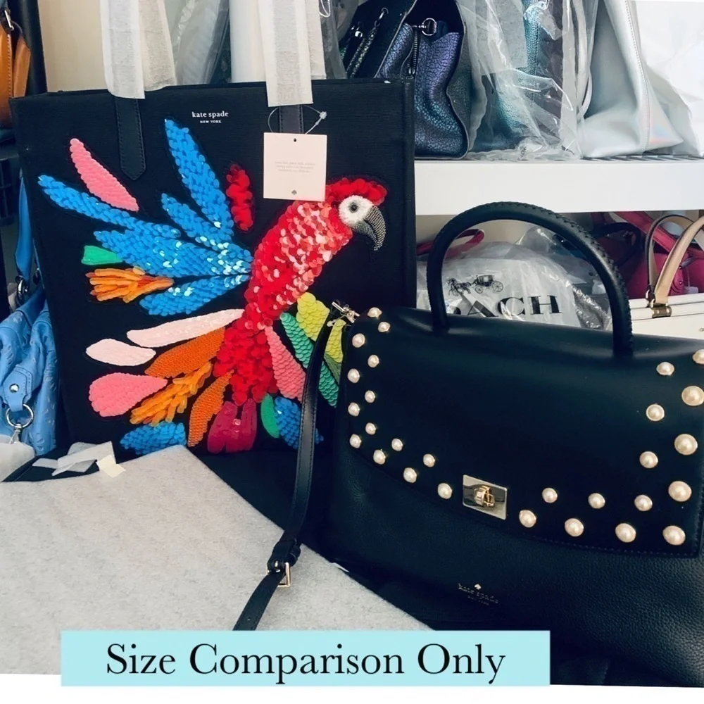 Kate Spade Jeweled Sequin Black Bag Purse NWT